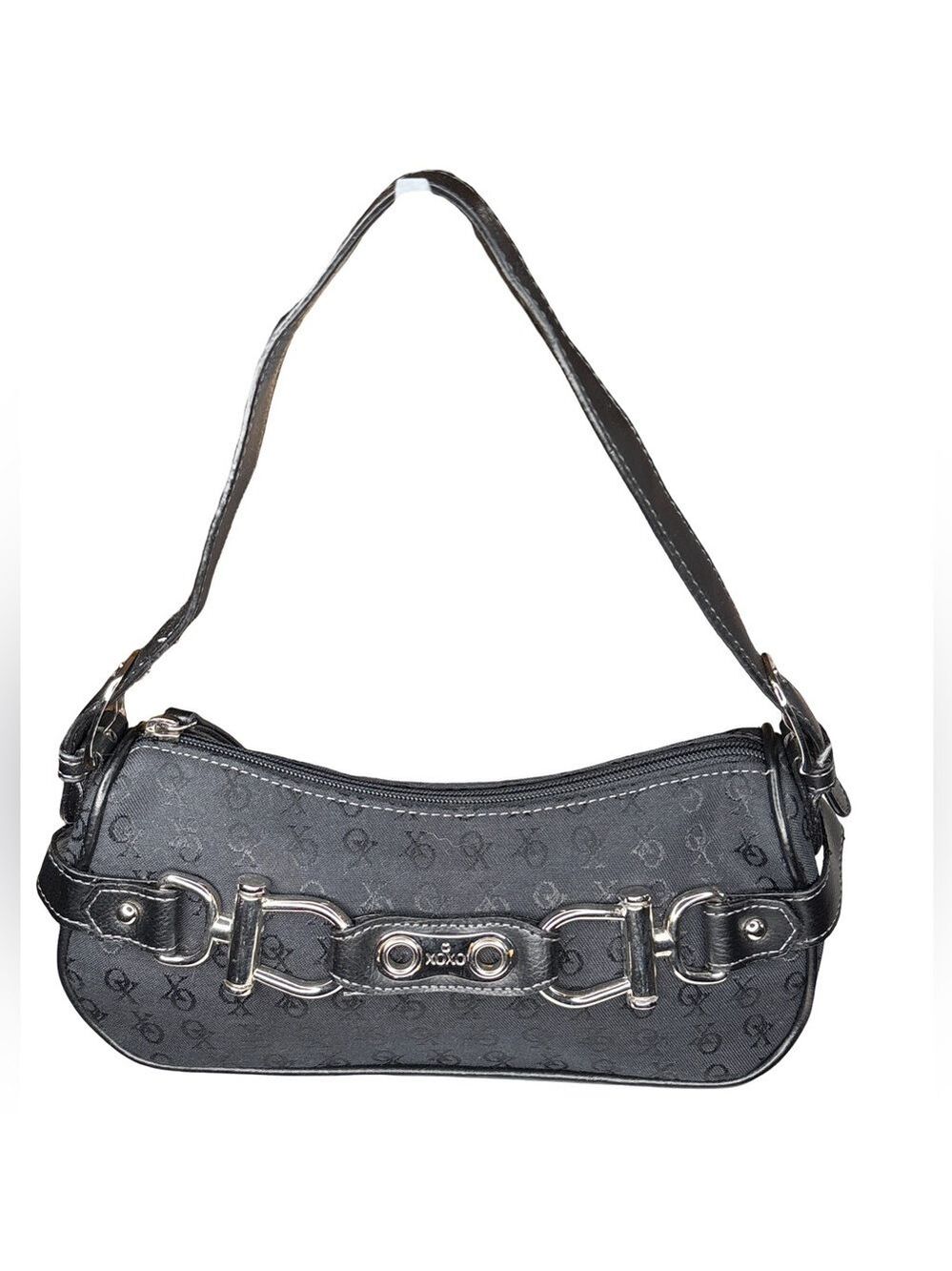 XOXO Black Mini Bag with Hardware Accents